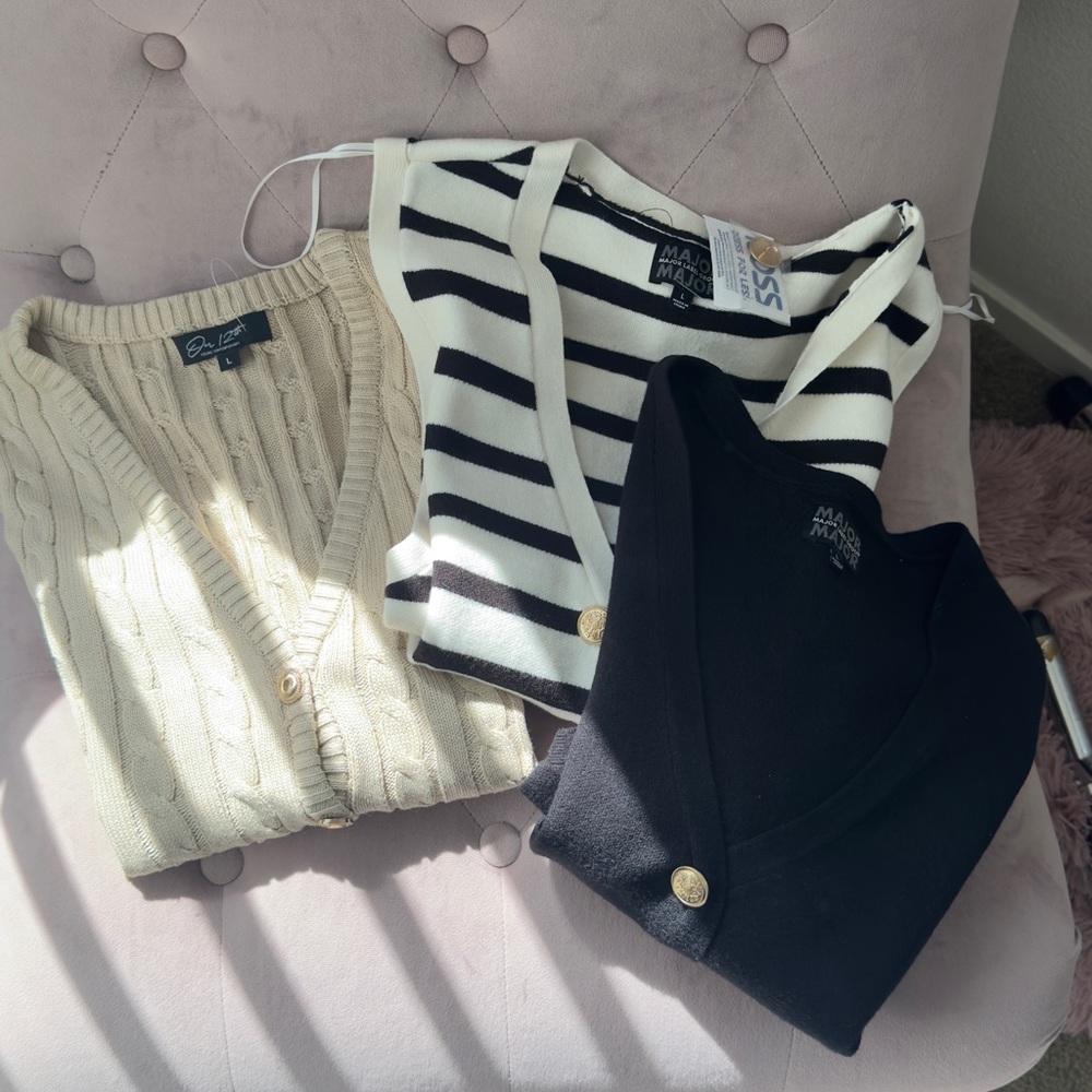 Bundle of 3 vests bought at Ross size Large